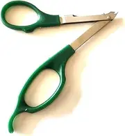 Skin Staple Remover Scissor Green Handle