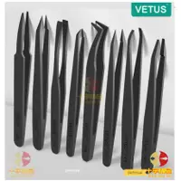 在飛比找蝦皮購物優惠-VETUS防靜電塑膠鑷子702 導電塑膠碳纖維防靜電鑷子 7