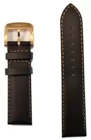 Original Tissot Quickster T095417A T095410A Brown Leather 19mm Watch Band Strap
