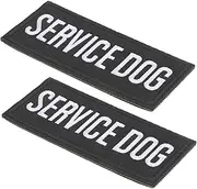JUMPLAWN 2Pcs Service Dog Harness with Embroidered Applique Patches Soft Polyester Material Fit for Small to Large Dogs for Training Walking and Travel