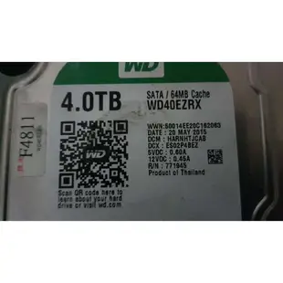 WD WD40EZRX 故障品 4TB 4T 4000GB 02H216