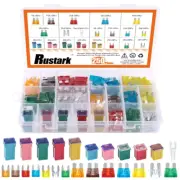 250Pcs US Grade Automotive Fuses Assortment Kit Standard & Mini Car Blade Fuses,