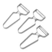 All Stainless Steel Vegetable Peelers for Kitchen,3-Pack Potato Slicer Veggie...