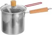 GRADENEVE Deep Fryer Pot: 3l Stainless Steel Deep Fryer With Basket - Single Handle Frying Pot For Cooking Chicken Wings Seafood French Fries
