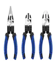 Kobalt 3 Piece High Leverage Pliers Set - Long Nose, Diagonal & Linesman 5062989