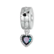 925 Sterling Silver Cross Stopper Bead For Charm Bracelet