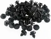 CHENGHAO 50pcs 8mm Diameter 8mm Black Plastic Auto Fasteners Rivets Clips Vehicle Car Bumper Door Panel Fender Liner Clips Retainer (Color Name : 10pcs)