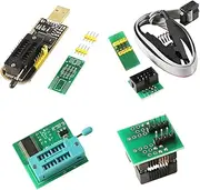 SOIC8 SOP8 Test Clip For EEPROM 93CXX / 25CXX / 24CXX + CH341A 24 25 Series EEPROM Flash BIOS USB +1.8V Adapter + Soic8 Adapter Programmer Module Kit