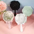 Rose Flowers Shape Mirror Mini Hand-held Desktop Cosmetic Mirror Makeup Tool