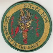 HSC-26 CHARGERS DET 5 "BEST DAMN DET IN THE NAVY" SHOULDER PATCH