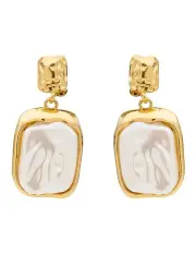 [Barcs] Statement Clip Earring in Pearl