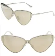 BALENCIAGA SHIELD 2.0 0191 Metal Silver Pale Gold Mirror Sunglasses BB0191S 005