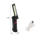 Rechargeable COB LED Work Light Inspection Hand Torch Flashlight Magnetic USB
