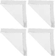 DOITOOL 4 Sheets Cotton Handkerchiefs for DIY Crafts Fashionable Tie Dye and Embroidery Projects Soft Texture for Easy Cleaning and Storage for Creative Activities