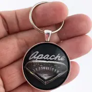 Antique Chevrolet Apache 100 mph Speedometer 1.2" Diameter Keychain