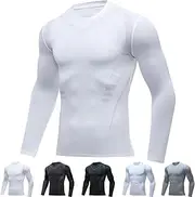 [Generic] Vitrumite Compression Shirt, Long Sleeve Compression Shirts, Quick-Drying Breathable Slim Fit Training Clothing, for Men