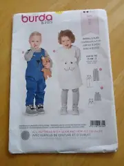 BURDA JUMPSUIT & DRESS KIDS 9330 Easy Sewing Pattern UNCUT