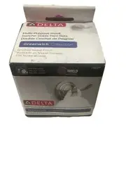 NEW Delta Greenwich Double Towel Hook in SpotShield Brushed Nickel