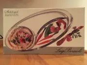 Luigi Bormioli Michelangelo Masterpiece Divided Hors D'oeuvres Tray RM114 ~ NIB