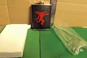 FIREBALL Dragon Logo Black Whiskey FLASK New in Box
