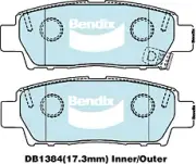 Bendix General CT Rear Brake Pad Set for Toyota Chaser LX90 2.4L 2L-TII Diesel 1