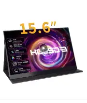 HOESD.a 15.6 inch Gaming Monitor Portable Screen 1080P 300cd/m2 Extended Display