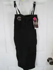 NWT SMOOTHFORM SHAPEWEAR BLACK SHAPING SLIP size Medium, Strapless or Adj. Strap