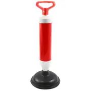 3pc Super Plunger w/ Small & Large Sink/Toilet Attachments High Compression