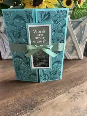 Handmade Interactive Sympathy Greeting Card