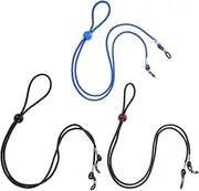 [WATIIFUFU] Men Sports Eye Strap 3 Pack Glasses Holder Straps for Glasses Safety Sturdy and Flexible