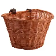 Wicker Basket Rattan Bicycle Front Handlebar Bike