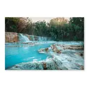 River With a Waterfall Print 100% Australian Made 120 x 90cm (Acrylic)