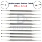 10Pcs Chiropody Toe Nail Curettes Dermal Cleaner Cleaning Manicure Podiatry Tool