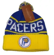 Indiana Pacers Pom/Cuffed Mitchell & Ness Knit Hat - Osfa