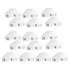 16 Pack White Vinyl Picket Fence Caps 7/8in X 3in Vinyl Picket Fence Caps7025