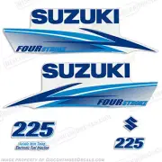 Fits Suzuki 225hp 4-Stroke Decals (Light/Dark Blue) 2010+