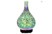 Essential Oil Aroma Diffuser - Mirror 3D Fireworks USB Aromatherapy Mist Humidifier