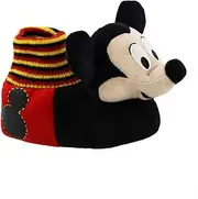 [Disney] Mickey Mouse Toddler Boys Plush 3D Mickey Head Sock Top Slippers
