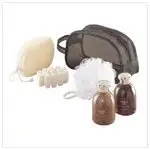 Scented bath set w/ Fine Mesh Travel Bag