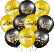 45 Pcs Welcome Home Balloon Decoration 12 Inch We Missed You So Much Balloon Bla