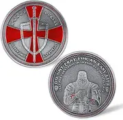 The Knight Templar Challenge Coin Red Cross Religious Challenge Coin Collection