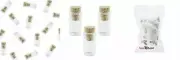 Mini Tiny Clear Glass Jars Bottles with Cork Stoppers for Arts & Crafts,...