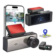 4k+1k Dual Dash Cam 3.16 IPS Screen Front & Rear HD Dual Recording Screen GPS Driving Recorder WiFi Connection Night Vis