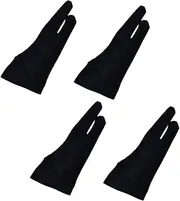 Operitacx Versatile Two-Finger Gloves for Paper Sketching Tablet Painting Anti-mishandling