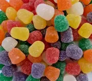 Spice Drops Sugar-Sanded Jelly Candy- ONE POUND- BULK CANDY