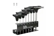 BIKEHAND Heavy Duty Bike Bicycle T-Handle Twin Head Hex Allen Key Wrench Set Tool