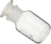 ROMISBABA Chemical Glass Bottle with Lid Wide Mouth High Borosilicate Glass Stable Base for Accurate Measurement Laboratory Experiments