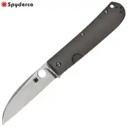 Spyderco SwayBack Marcin Slysz CTS-XHP Stonewashed Blade Titanium Handle C249TIP