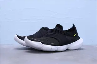 Nike Free Rn Flyknit 3.0 SF 黑白熒光綠 編織 休閒運動慢跑鞋 男鞋 AQ5707-001【ADIDAS x NIKE】