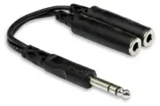 Hosa YPP-118 Y Cable 1/4 in TRS to Dual 1/4 in TRSF
